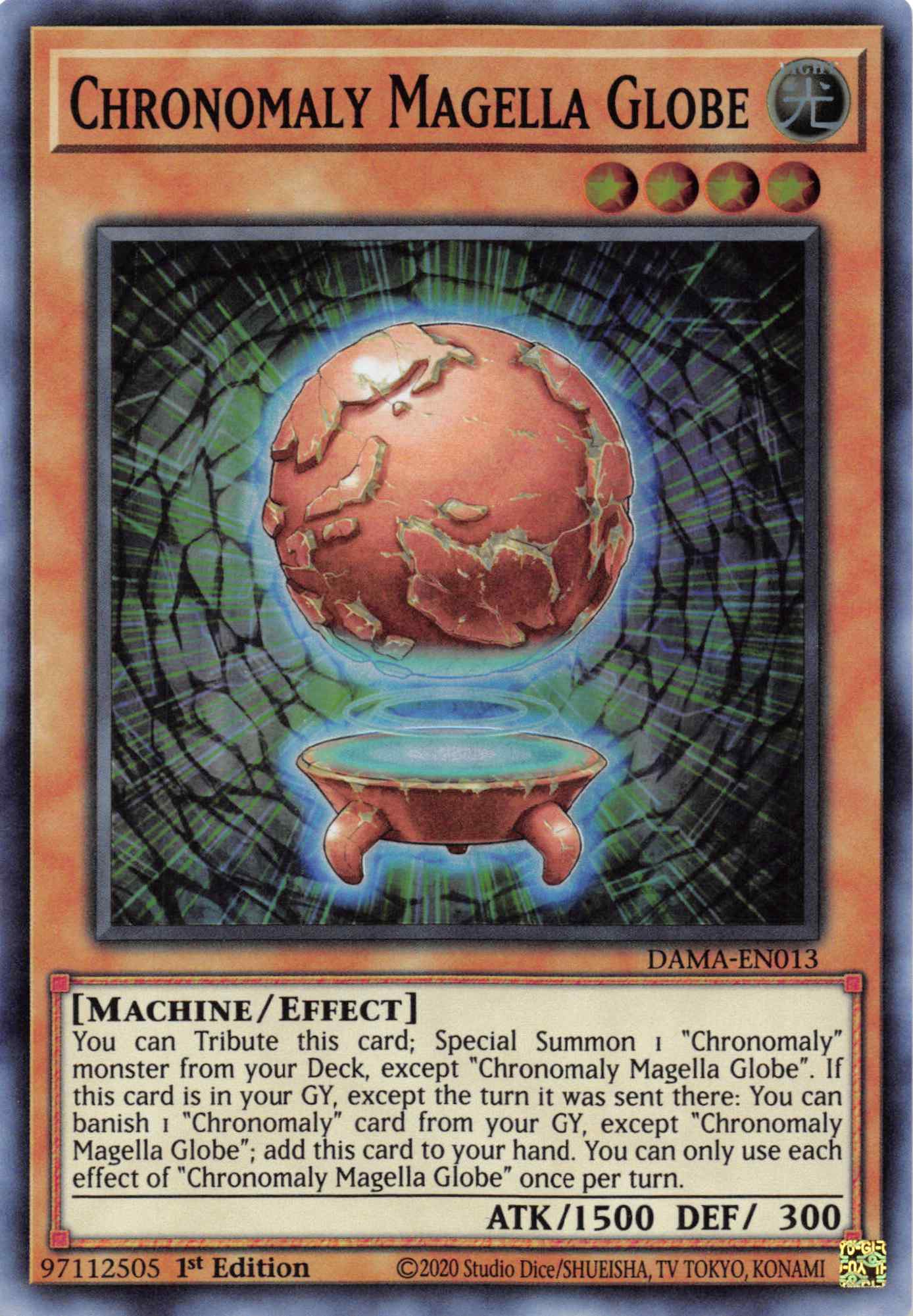 Chronomaly Magella Globe [DAMA-EN013] Super Rare | Golgari Games