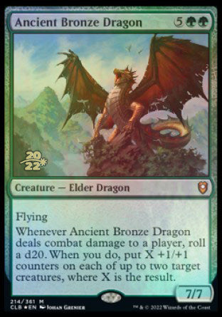 Ancient Bronze Dragon [Commander Legends: Battle for Baldur's Gate Prerelease Promos] | Golgari Games