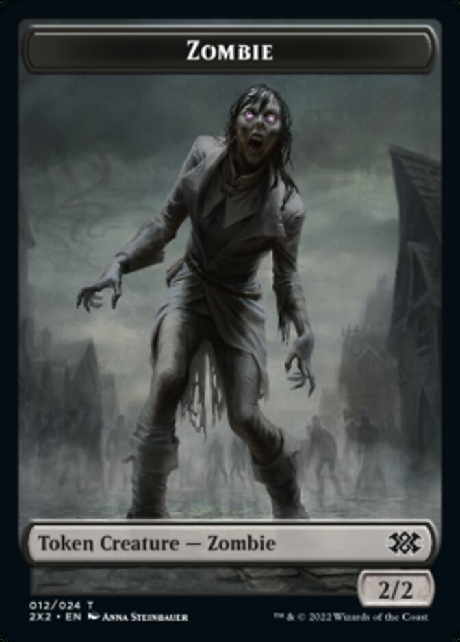 Zombie // Soldier Double-Sided Token [Double Masters 2022 Tokens] | Golgari Games