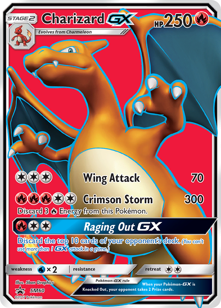 Charizard GX (SM60) [Sun & Moon: Black Star Promos] | Golgari Games