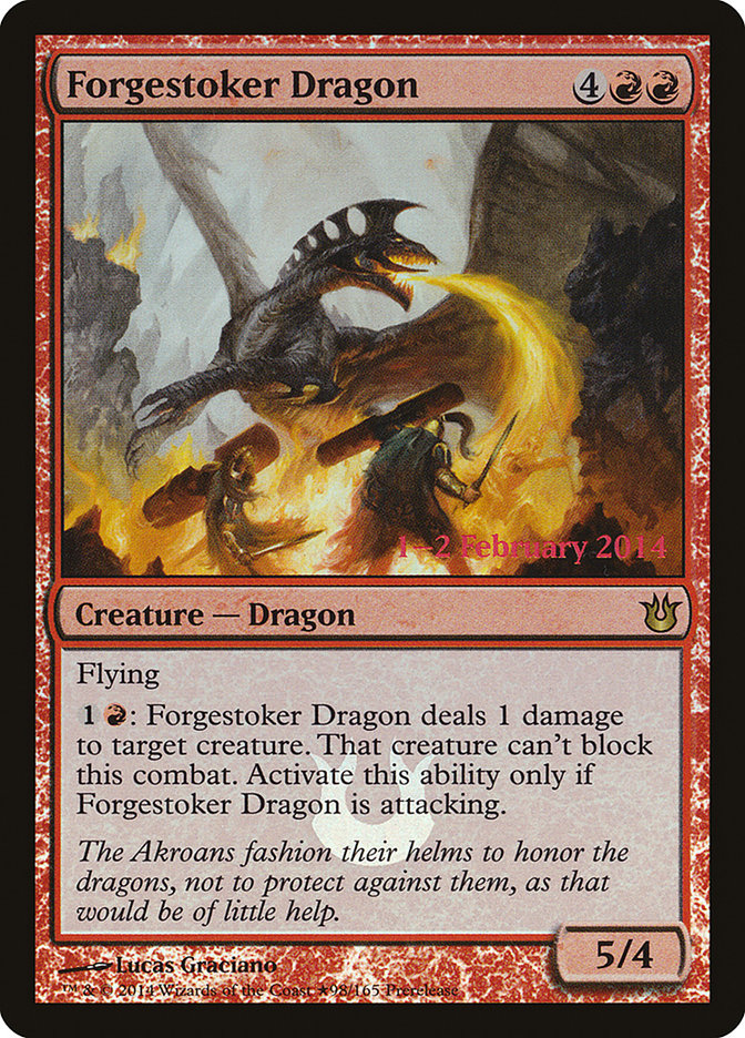 Forgestoker Dragon [Born of the Gods Prerelease Promos] | Golgari Games