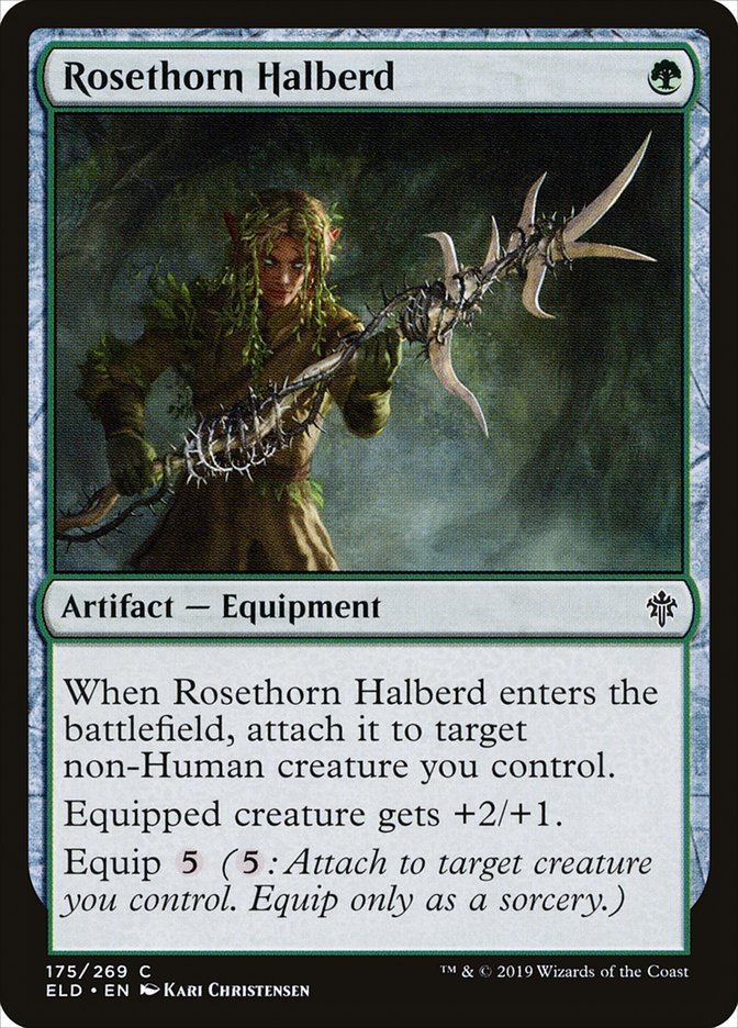 Rosethorn Halberd [Throne of Eldraine] | Local Legends