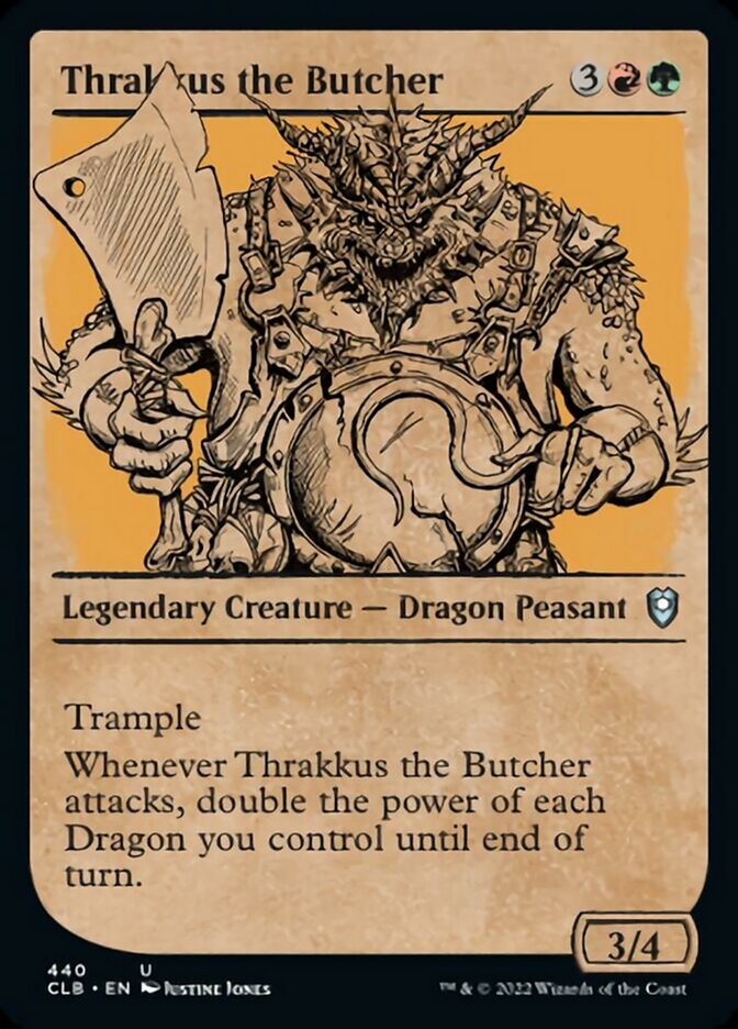 Thrakkus the Butcher (Showcase) [Commander Legends: Battle for Baldur's Gate] | Golgari Games