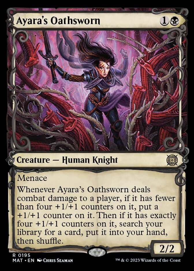 Ayara's Oathsworn (Showcase Halo Foil) [March of the Machine: The Aftermath] | Golgari Games