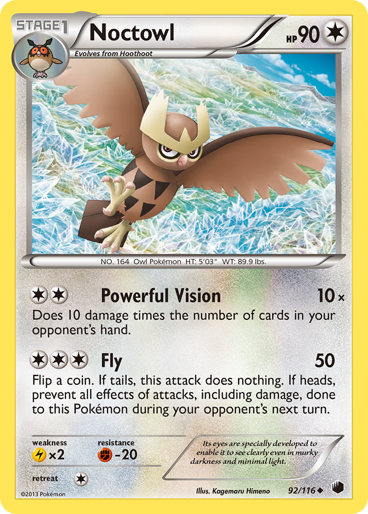 Noctowl (92/116) [Black & White: Plasma Freeze] | Golgari Games