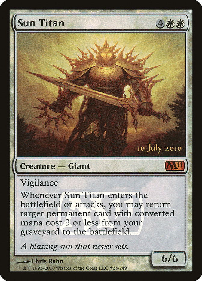 Sun Titan [Magic 2011 Prerelease Promos] | Local Legends