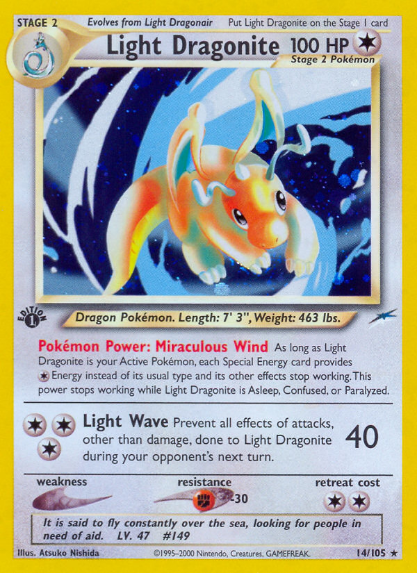 Light Dragonite (14/105) [Neo Destiny 1st Edition] | Golgari Games