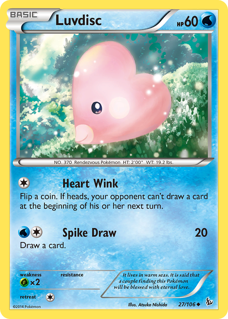 Luvdisc (27/106) [XY: Flashfire] | Golgari Games