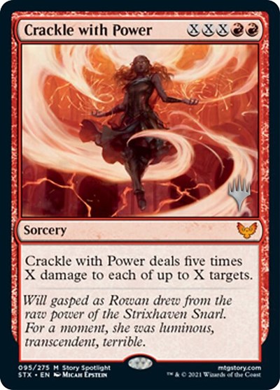 Crackle with Power (Promo Pack) [Strixhaven: School of Mages Promos] | Golgari Games