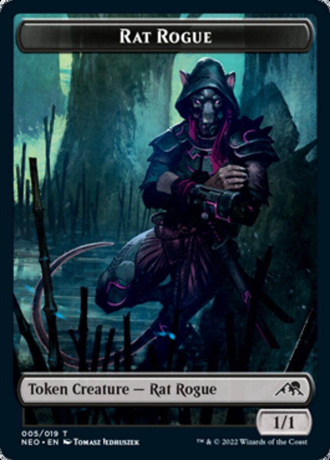 Rat Rogue Token [Kamigawa: Neon Dynasty Tokens] | Golgari Games