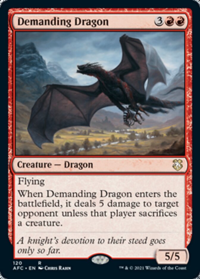Demanding Dragon [Dungeons & Dragons: Adventures in the Forgotten Realms Commander] | Local Legends