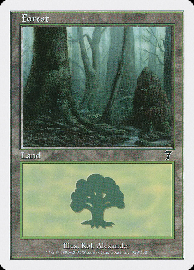 Forest (329) [Seventh Edition] | Golgari Games