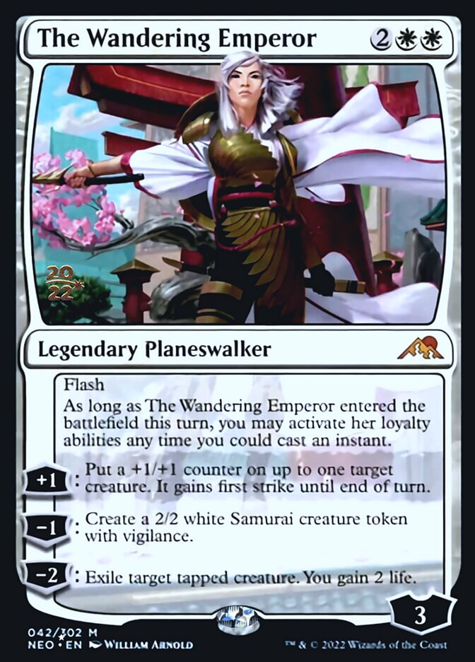 The Wandering Emperor [Kamigawa: Neon Dynasty Prerelease Promos] | Golgari Games