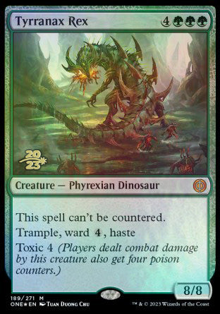 Tyrranax Rex [Phyrexia: All Will Be One Prerelease Promos] | Golgari Games