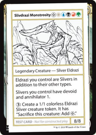 Slivdrazi Monstrosity (2021 Edition) [Mystery Booster Playtest Cards] | Golgari Games