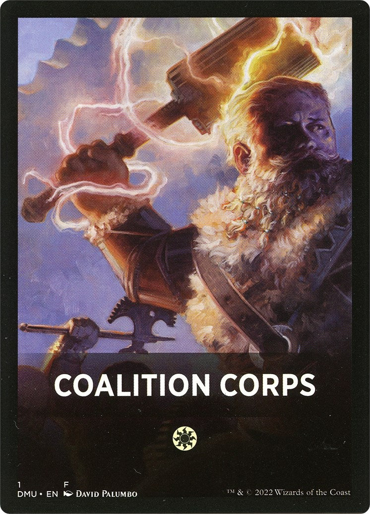 Coalition Corps Theme Card [Dominaria United Tokens] | Golgari Games