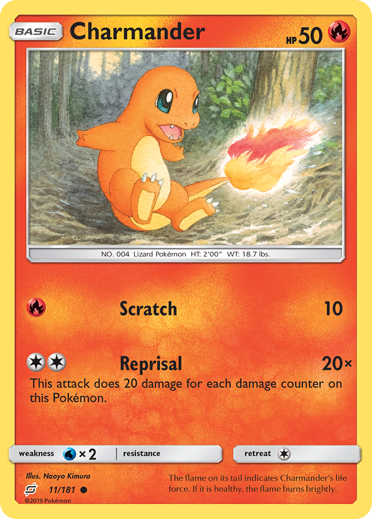 Charmander (11/181) [Sun & Moon: Team Up] | Golgari Games