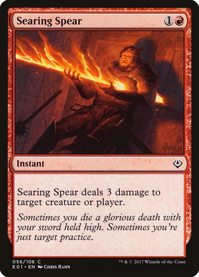 Searing Spear [Archenemy: Nicol Bolas] | Golgari Games