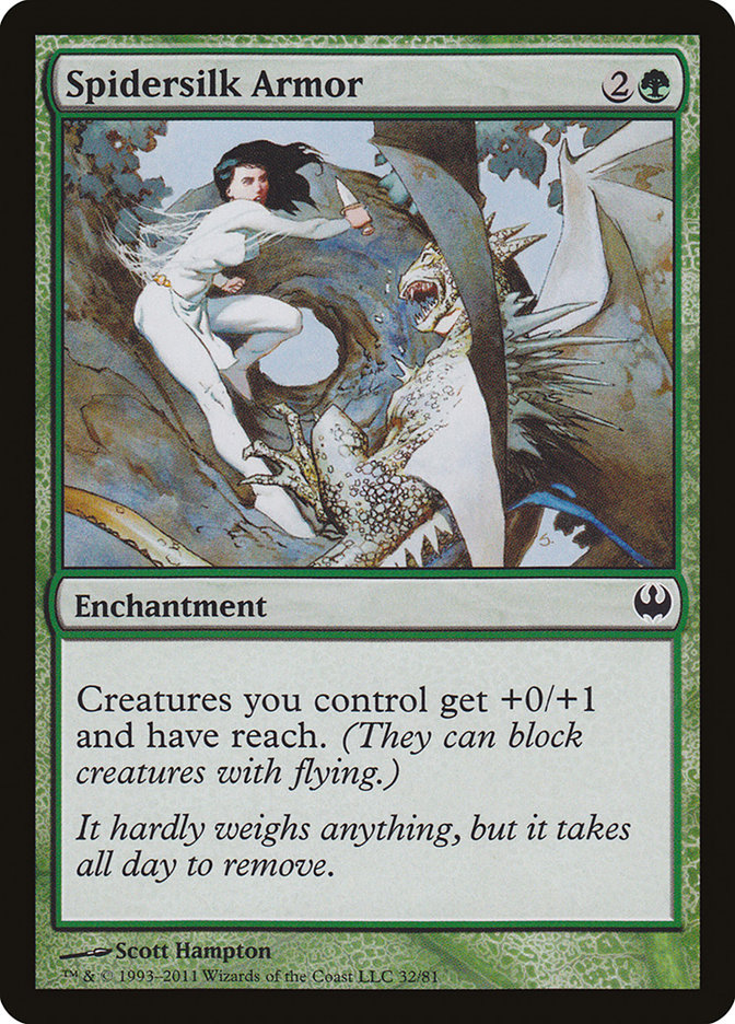 Spidersilk Armor [Duel Decks: Knights vs. Dragons] | Local Legends