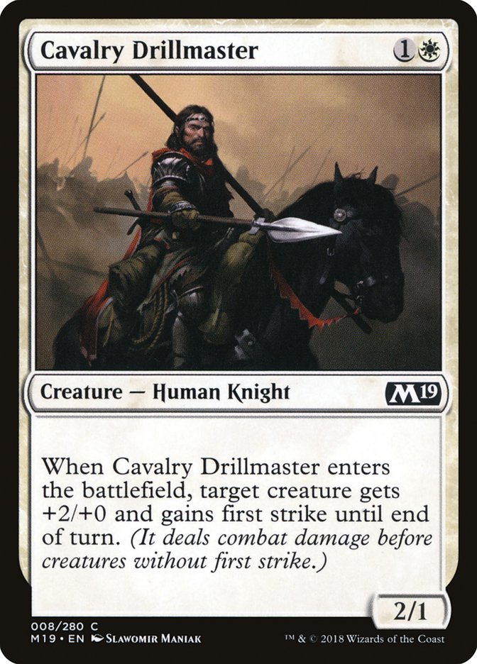 Cavalry Drillmaster [Core Set 2019] | Golgari Games