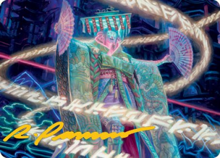 Satsuki, the Living Lore Art Card (Gold-Stamped Signature) [Kamigawa: Neon Dynasty Art Series] | Local Legends