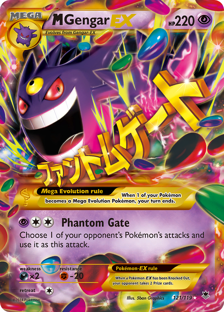 M Gengar EX (121/119) [XY: Phantom Forces] | Golgari Games