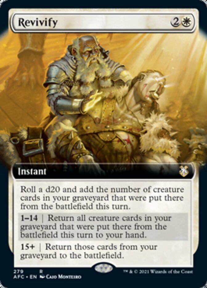 Revivify (Extended Art) [Dungeons & Dragons: Adventures in the Forgotten Realms Commander] | Local Legends