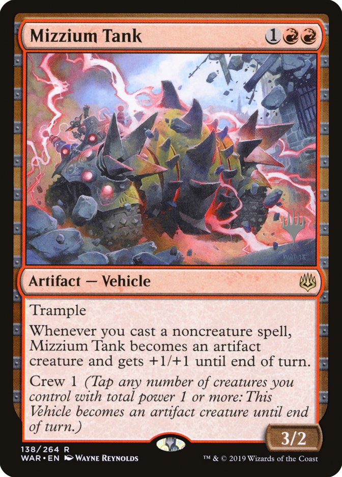 Mizzium Tank (Promo Pack) [War of the Spark Promos] | Local Legends