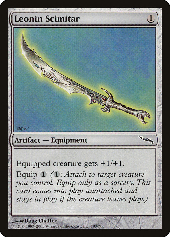 Leonin Scimitar [Mirrodin] | Local Legends