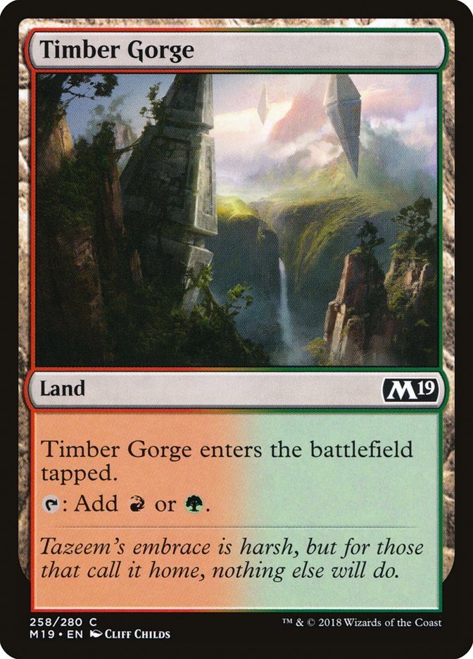 Timber Gorge [Core Set 2019] | Golgari Games