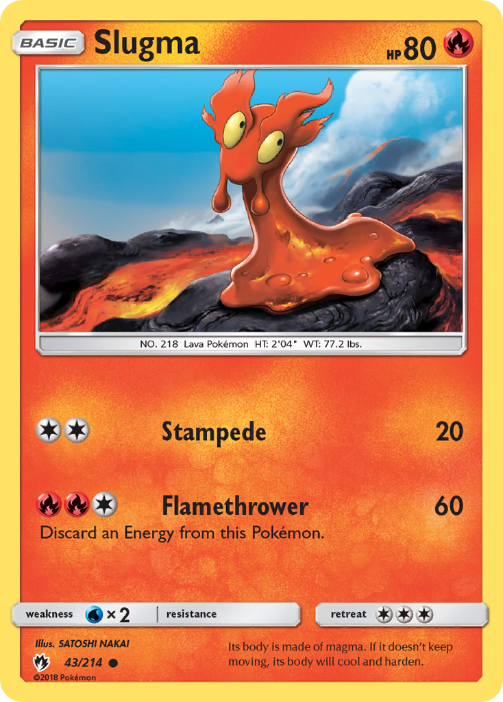 Slugma (43/214) [Sun & Moon: Lost Thunder] | Local Legends
