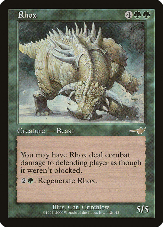 Rhox [Nemesis] | Golgari Games