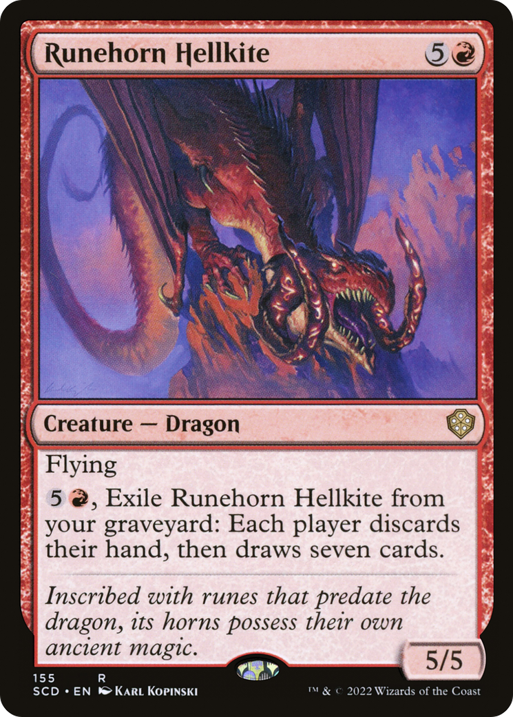 Runehorn Hellkite [Starter Commander Decks] | Local Legends