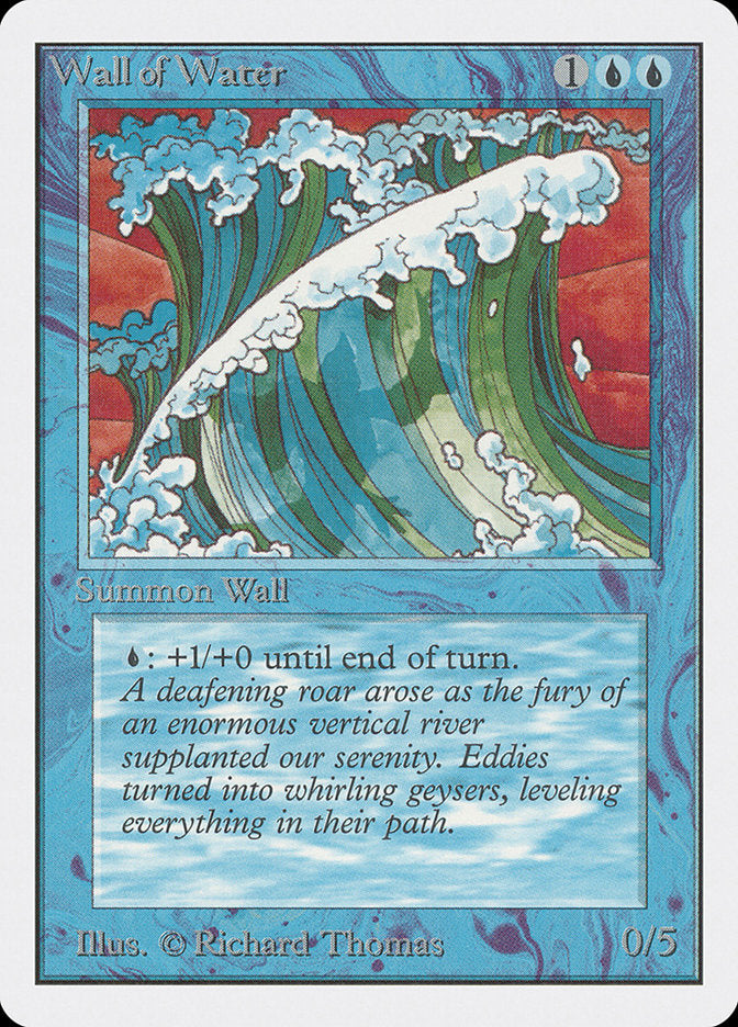 Wall of Water [Unlimited Edition] | Golgari Games