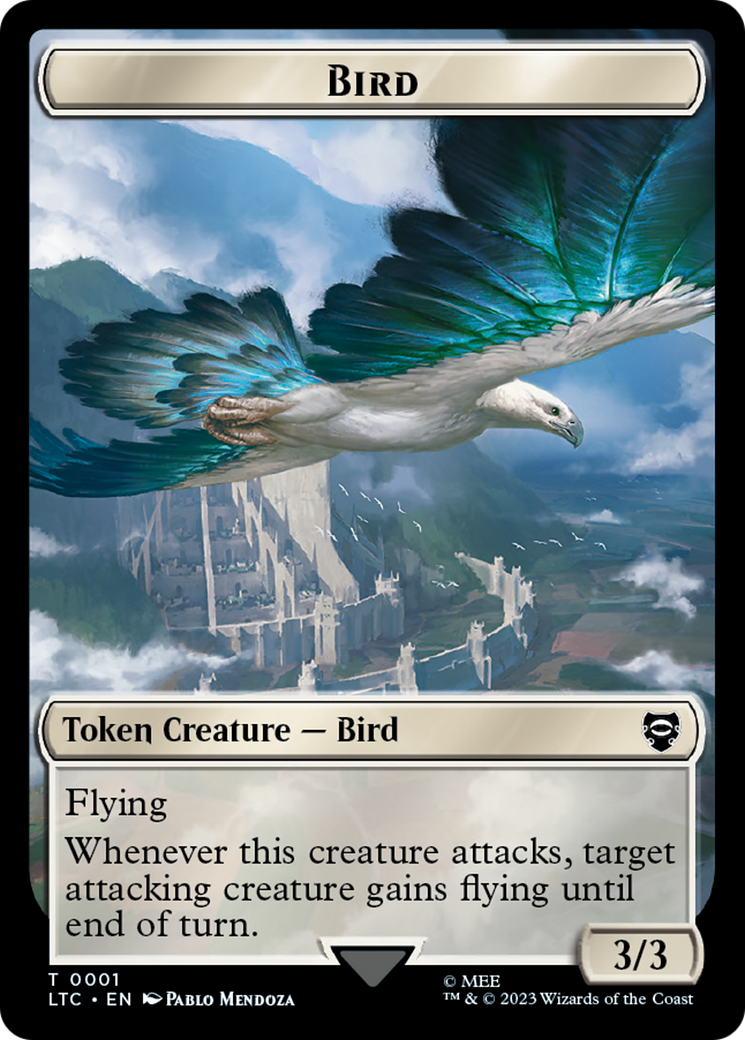 Bird // Food Token [The Lord of the Rings: Tales of Middle-Earth Commander Tokens] | Golgari Games