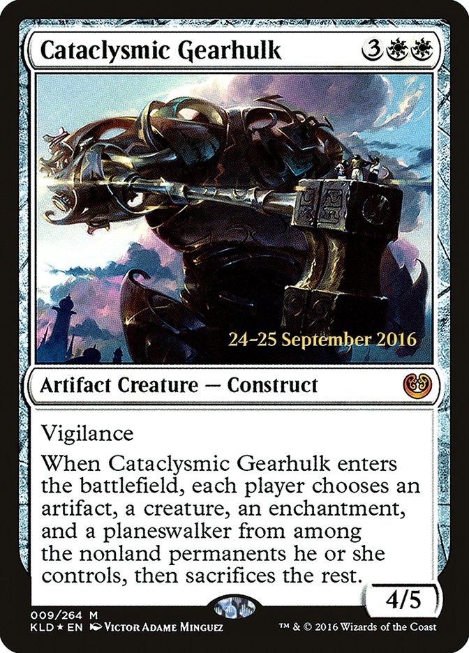 Cataclysmic Gearhulk [Kaladesh Prerelease Promos] | Golgari Games