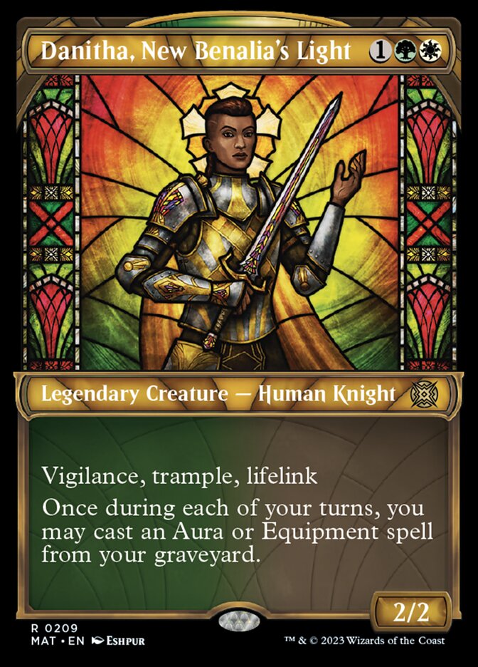 Danitha, New Benalia's Light (Showcase Halo Foil) [March of the Machine: The Aftermath] | Local Legends
