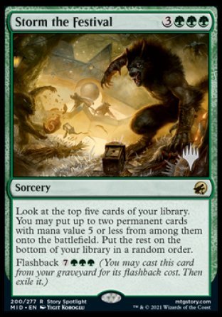 Storm the Festival (Promo Pack) [Innistrad: Midnight Hunt Promos] | Golgari Games