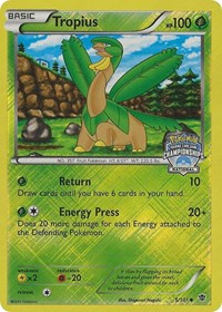 Tropius (5/101) (National Championship Promo) [Black & White: Plasma Blast] | Golgari Games