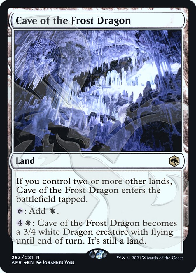 Cave of the Frost Dragon (Ampersand Promo) [Dungeons & Dragons: Adventures in the Forgotten Realms Promos] | Local Legends