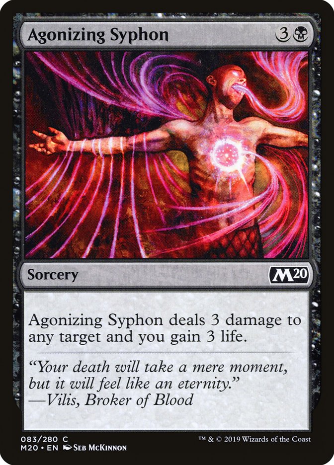 Agonizing Syphon [Core Set 2020] | Golgari Games