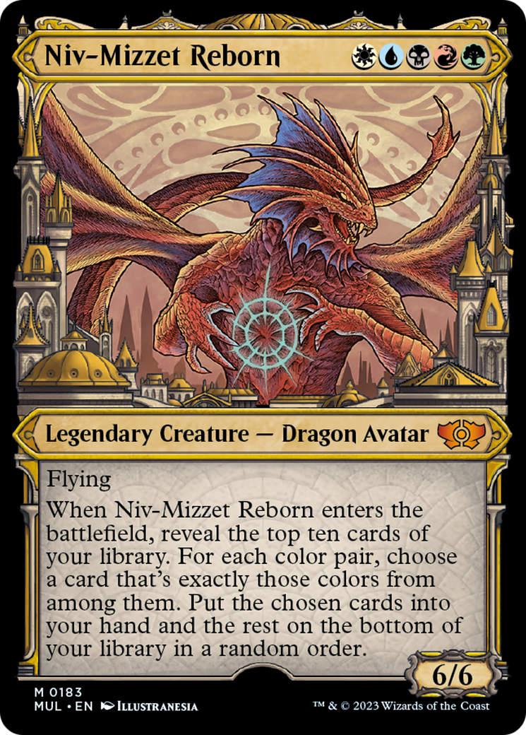 Niv-Mizzet Reborn (Halo Foil) [Multiverse Legends] | Golgari Games