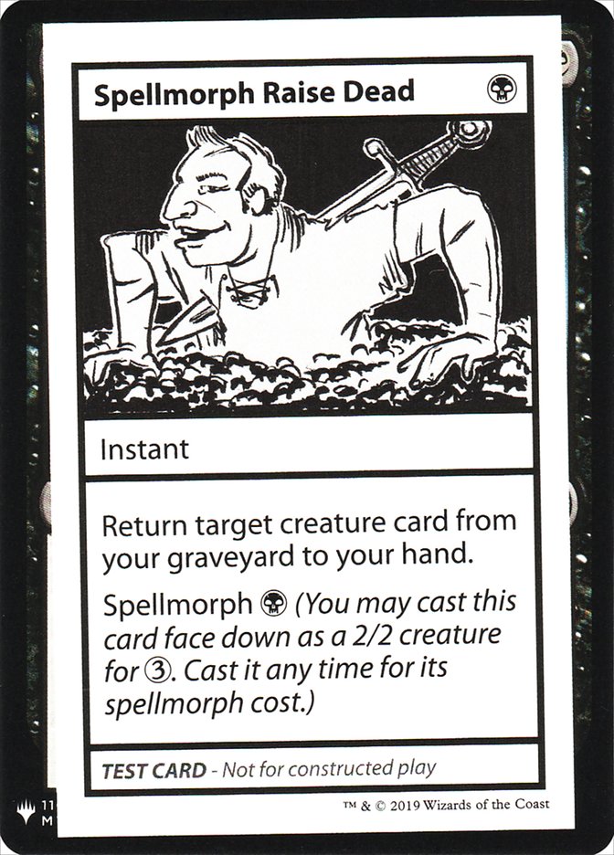 Spellmorph Raise Dead [Mystery Booster Playtest Cards] | Golgari Games