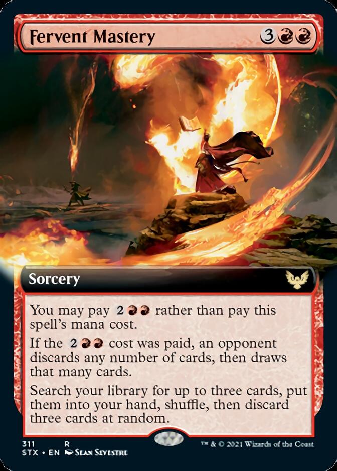 Fervent Mastery (Extended Art) [Strixhaven: School of Mages] | Local Legends
