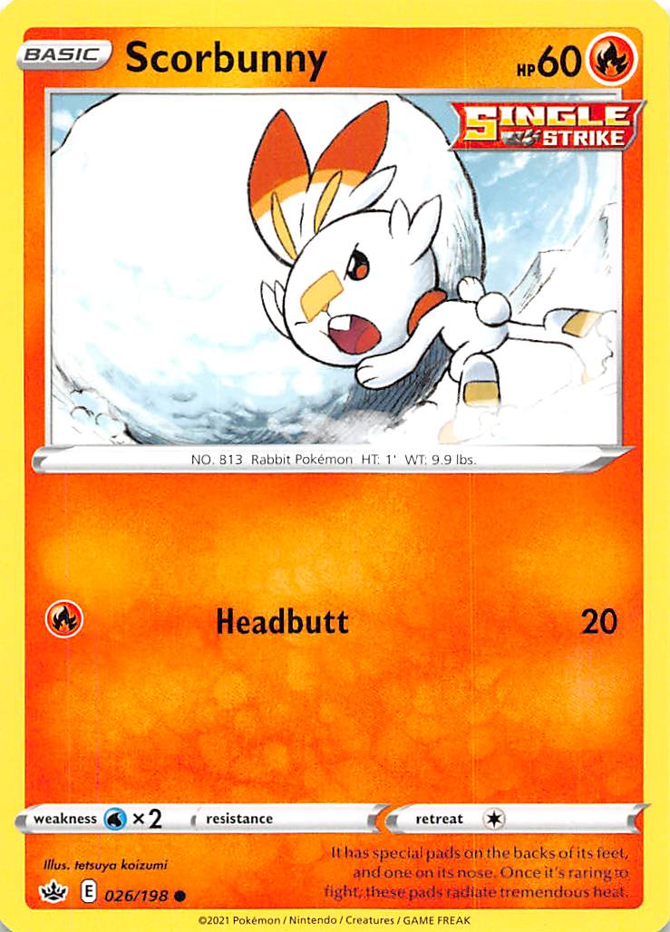 Scorbunny (026/198) [Sword & Shield: Chilling Reign] | Golgari Games