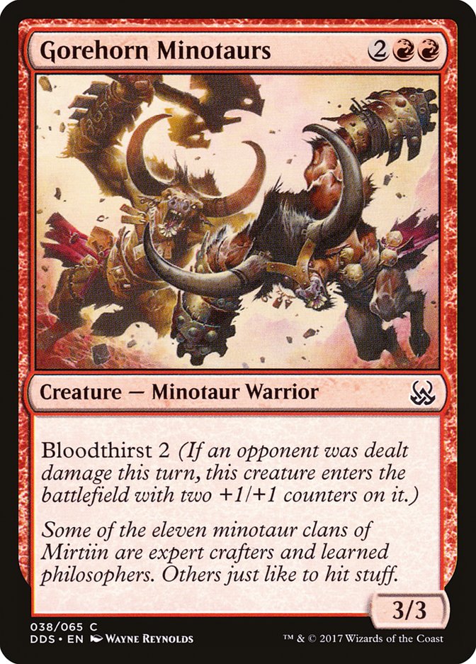 Gorehorn Minotaurs [Duel Decks: Mind vs. Might] | Golgari Games