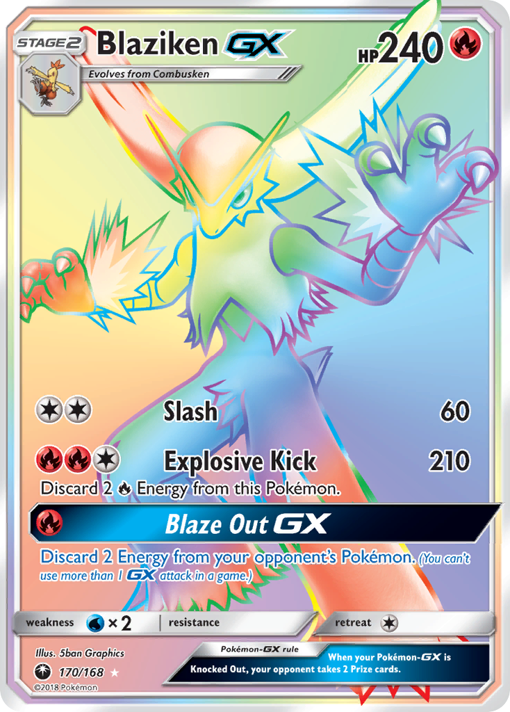 Blaziken GX (170/168) [Sun & Moon: Celestial Storm] | Golgari Games