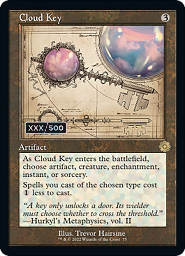 Cloud Key (Retro Schematic) (Serial Numbered) [The Brothers' War Retro Artifacts] | Local Legends