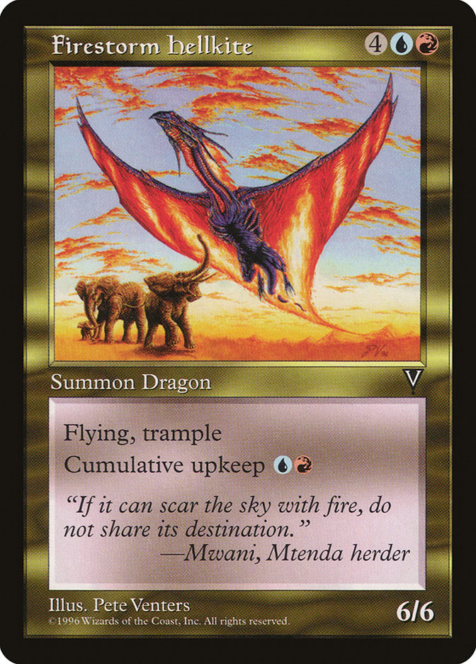 Firestorm Hellkite [Visions] | Local Legends