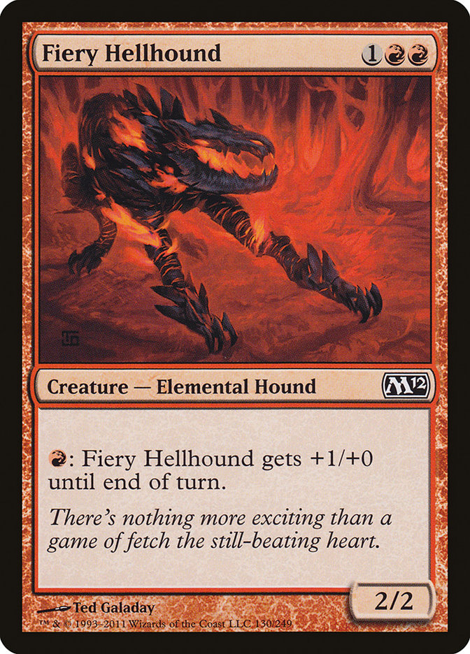 Fiery Hellhound [Magic 2012] | Golgari Games